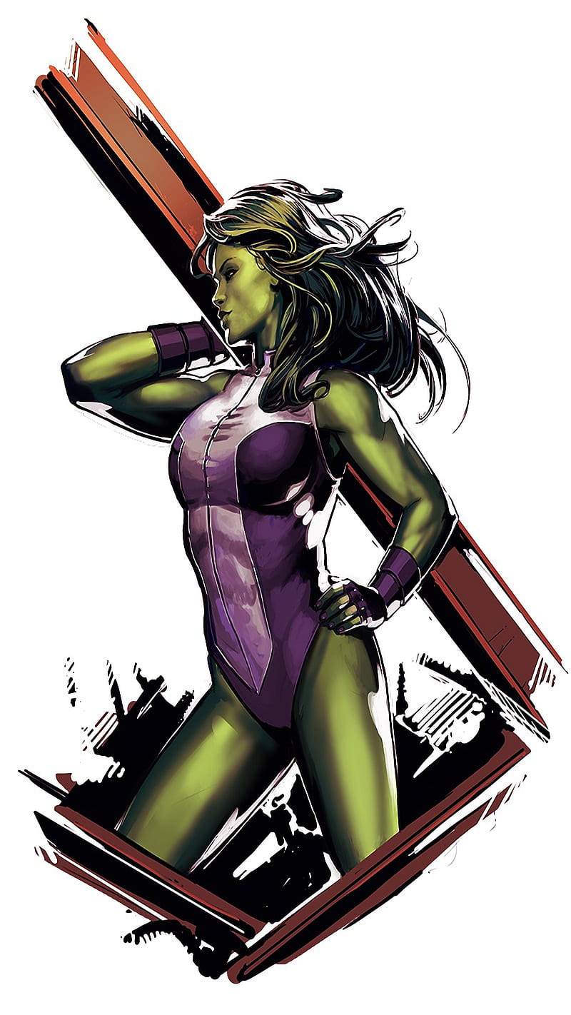 She-Hulk marvel, hulk, she, HD phone wallpaper
