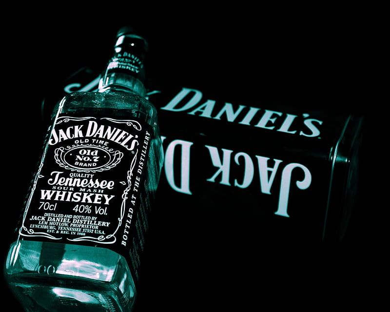 Jack Daniel, alcohol, bottel, daniels, drink, HD wallpaper