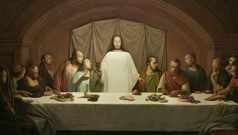 Last Supper, Christ, apostles, Jesus, HD wallpaper