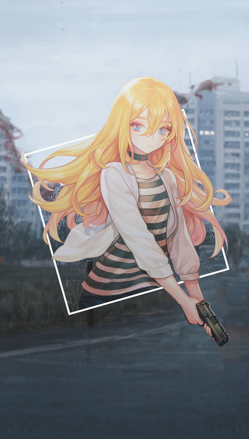 anime girls, anime, -in-, angel of death, HD phone wallpaper