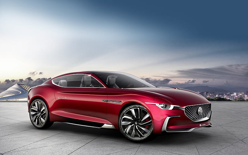MG E-motion Concept, 2017, Electric sports car, sports coupe, MG, new cars, HD wallpaper