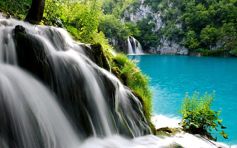 plitvice lakes national park waterfall-Landscape graphy, HD wallpaper