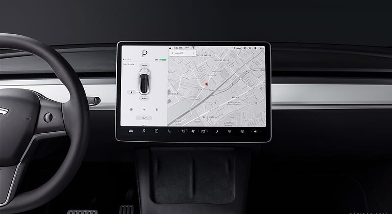 2021 Tesla Model Y - Central Console , car, HD wallpaper