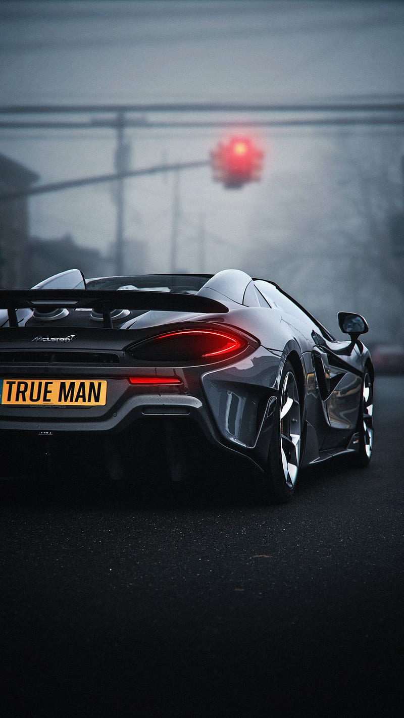 True man, back, car, england, fast, mclaren, race, rear, super, HD phone wallpaper