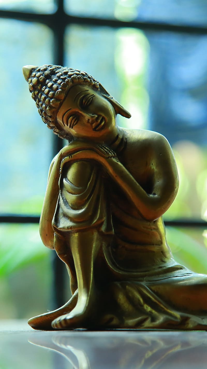 Blessing Buddha, Slpping, window, HD phone wallpaper