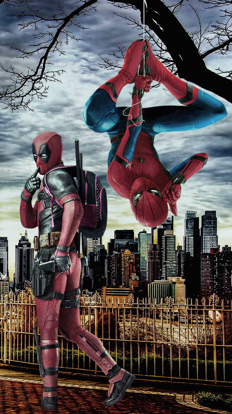 Spiderman deadpool, marvel, HD phone wallpaper | Peakpx