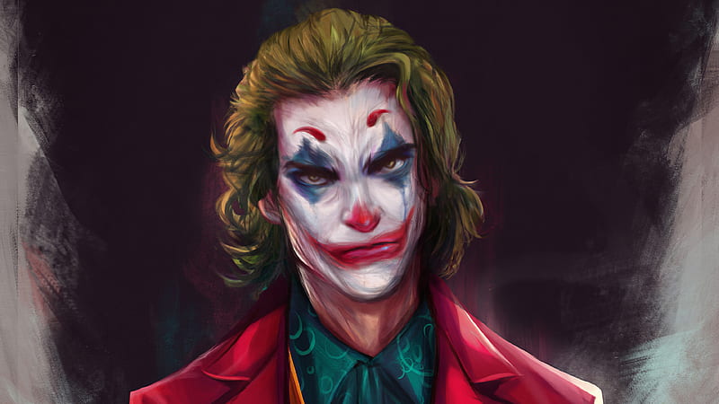 Painting Of Joaquin Phoenix Joker Joker, HD wallpaper