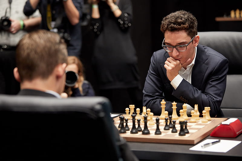 Fabiano Caruana vs Viswanathan Anand - 2019-06-12 - 7th Norway Chess 2019 -  Chess Game No Commentary 