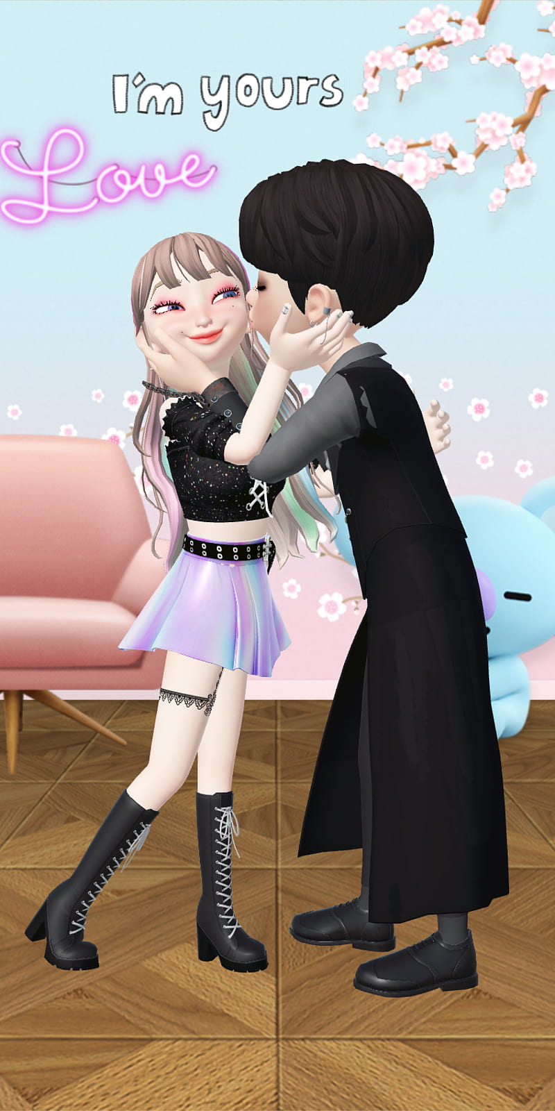 Im Yours Boy Couple Cute Girl Kpop Love Zepeto Hd Phone Wallpaper Peakpx