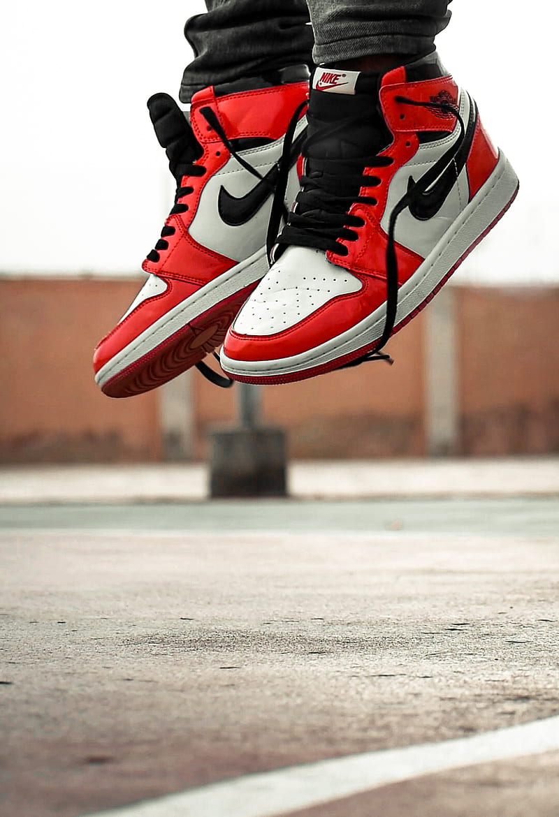 Nike Air jordan 1, footwear, white, HD phone wallpaper | Peakpx