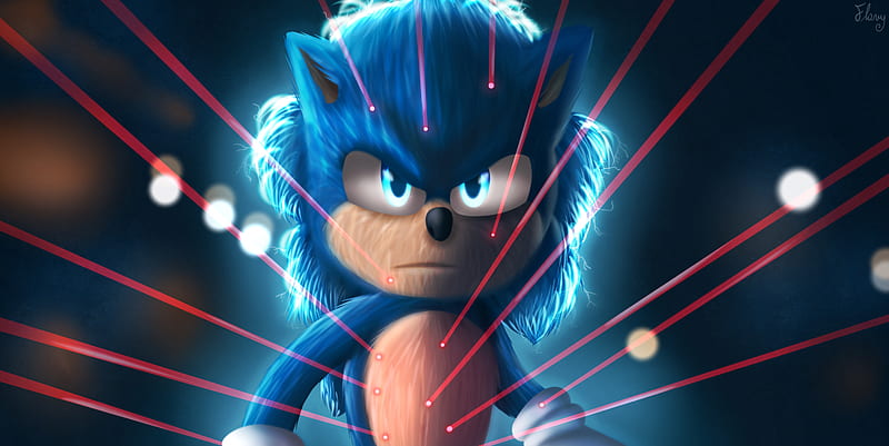 Sonic The Hedgehog Art, sonic-the-hedgehog, movies, 2020-movies, sonic, HD wallpaper