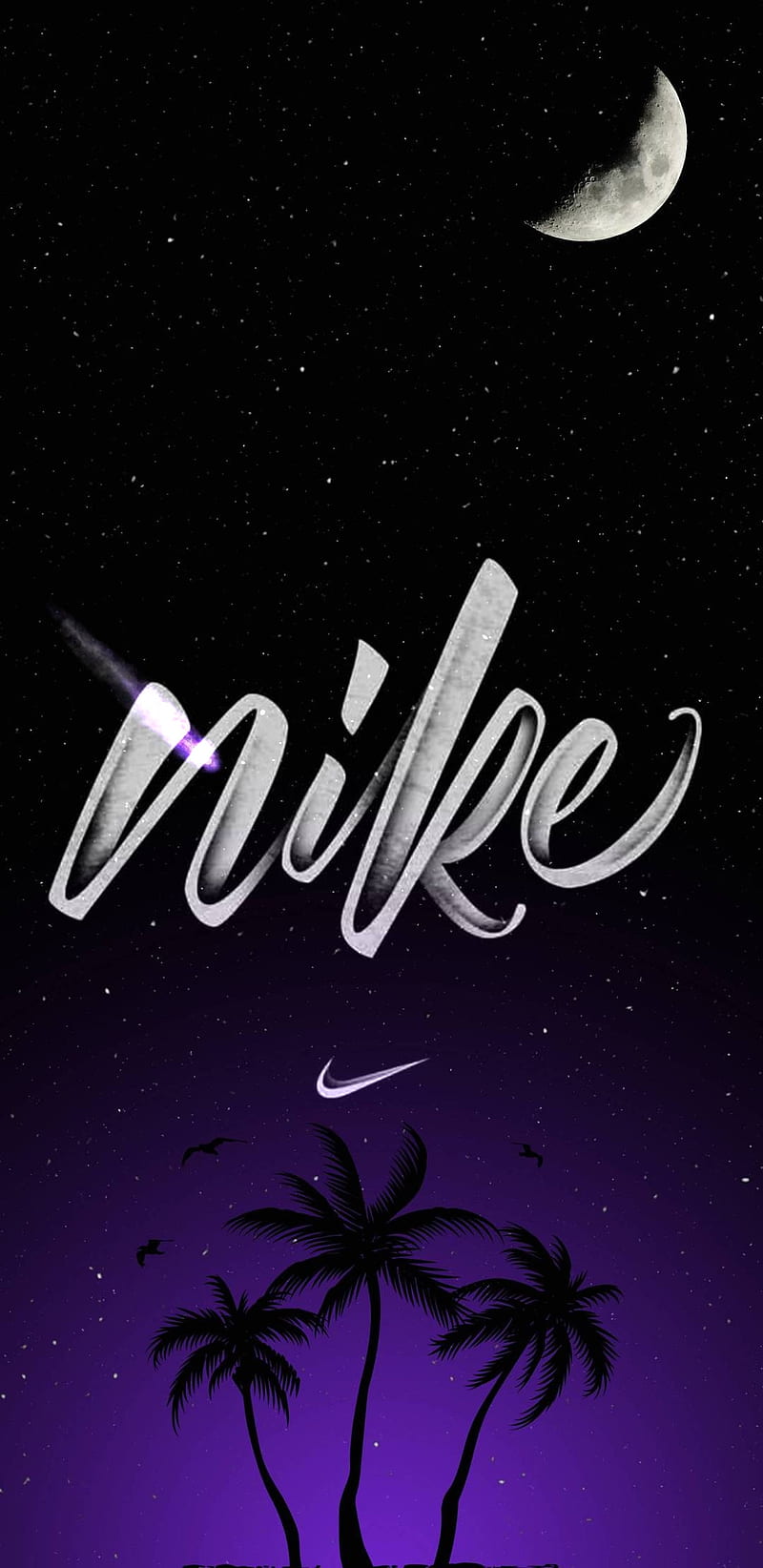 Nike Night, logos, HD phone wallpaper