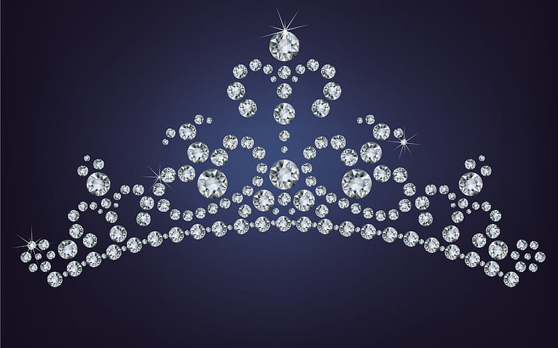 Tiara, crown, diamonds, diadem, HD wallpaper