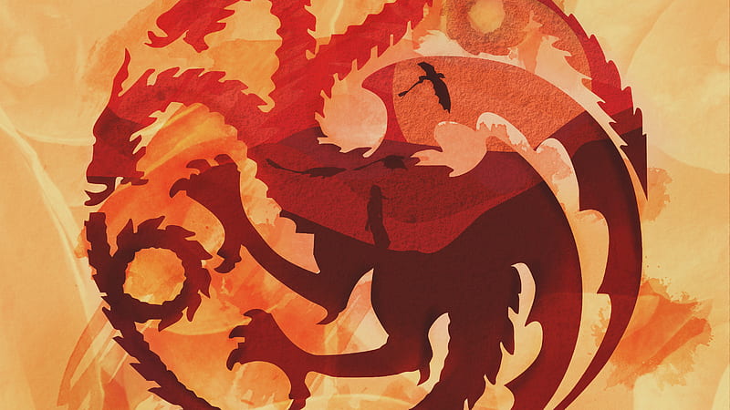 House Targaryen, game-of-thrones-season-8, game-of-thrones, tv-shows, behance, HD wallpaper