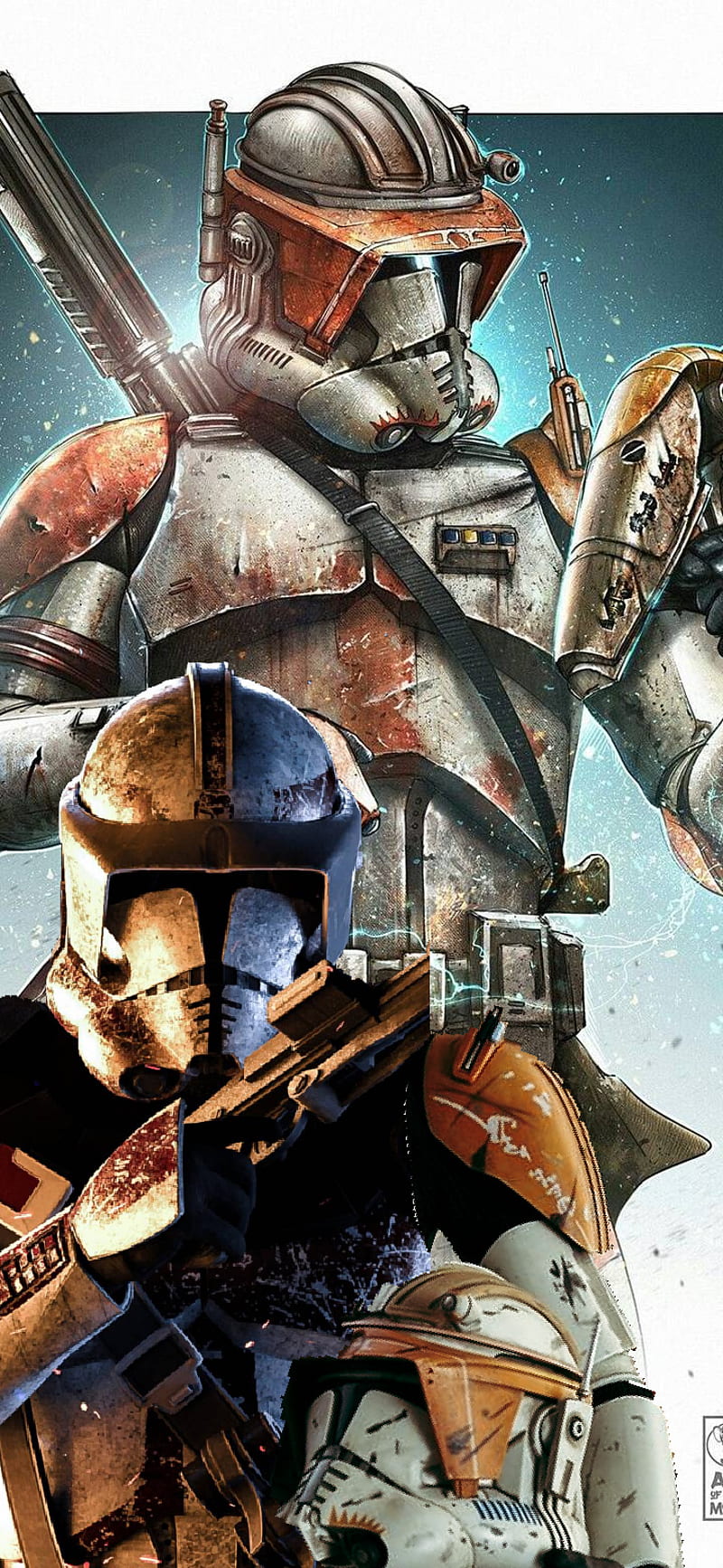 Can anyone identify these clones on this phone wallpaper? I only know a few  : r/StarWars