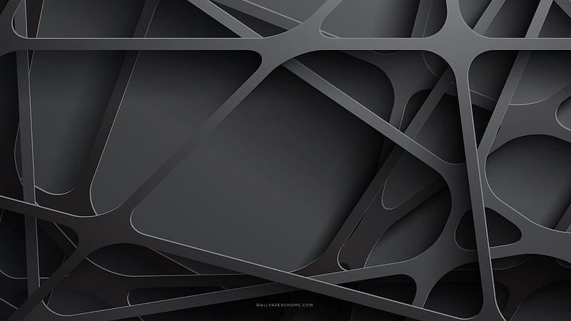 abstract, 3D, black, HD wallpaper