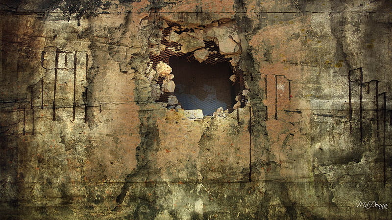 Hole in the Wall, grunge, hole, dirty, firefox persona, wall, old, vintage, HD  wallpaper | Peakpx
