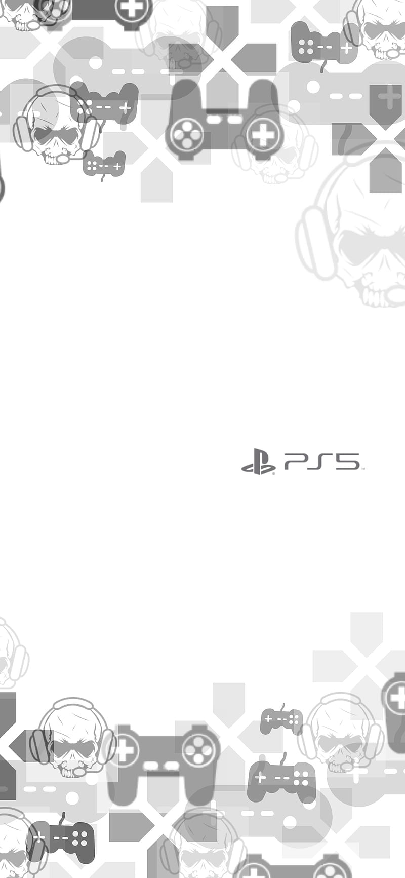 PS5, console, gaming, logo, play station, ps1, ps2, ps3, sony, white, HD phone wallpaper