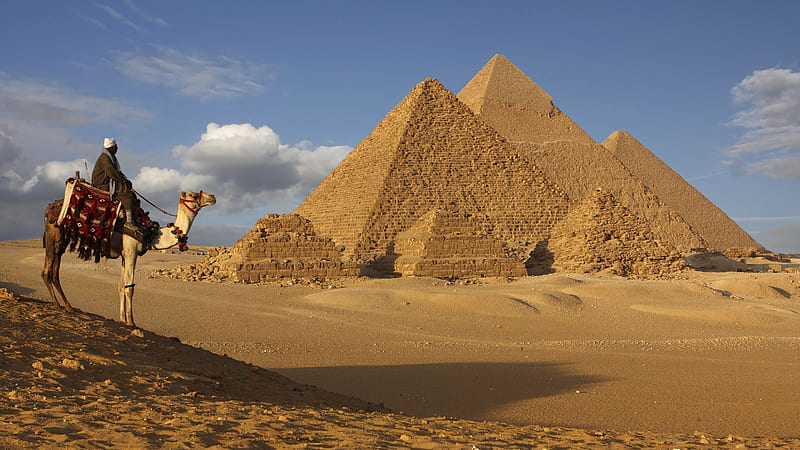 The Pyramids of Giza, Pyramids, Ancient, Giza, Egypt, HD wallpaper