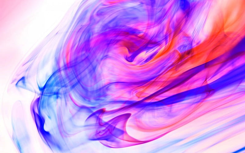 Smoke, red, colorful, abstract, purple, texture, white, pink, blue, HD wallpaper