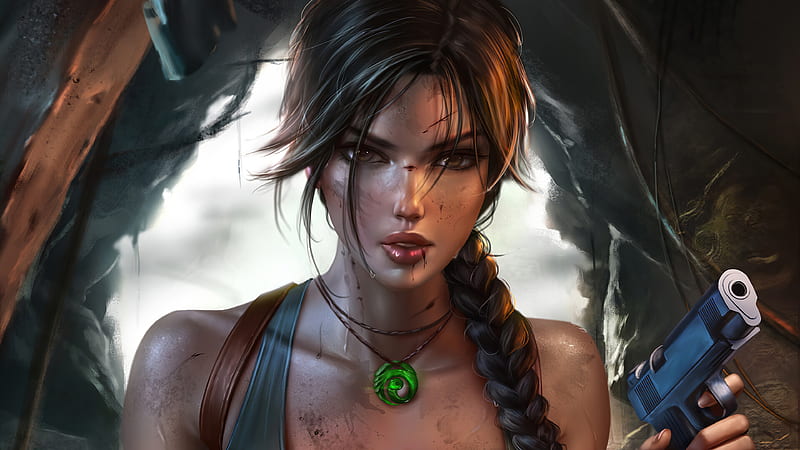 Lara Croft Tomb Raider Fantasy , lara-croft, tomb-raider, games, artist, artwork, digital-art, artstation, HD wallpaper