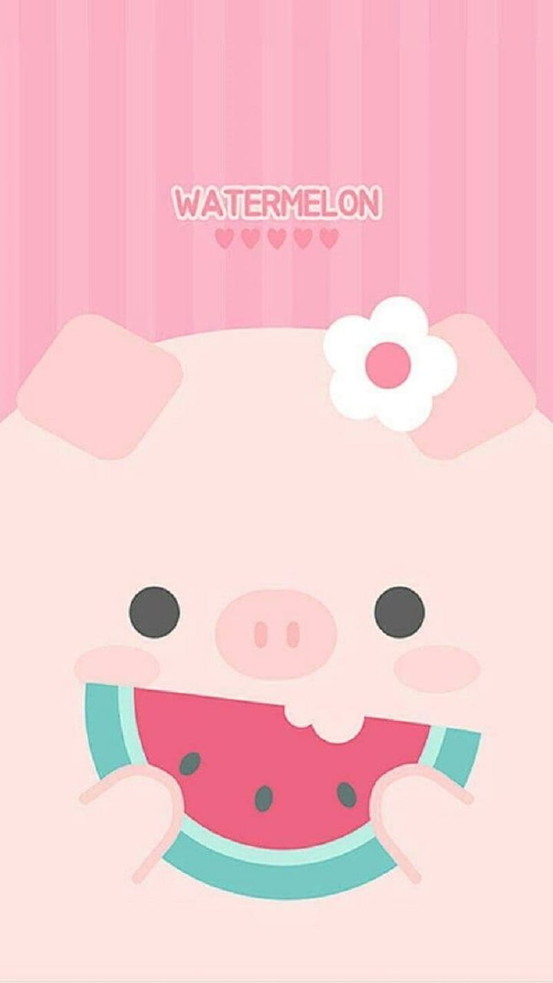 HD wallpaper pig piggy littly pig cute strawberry funy food   Wallpaper Flare