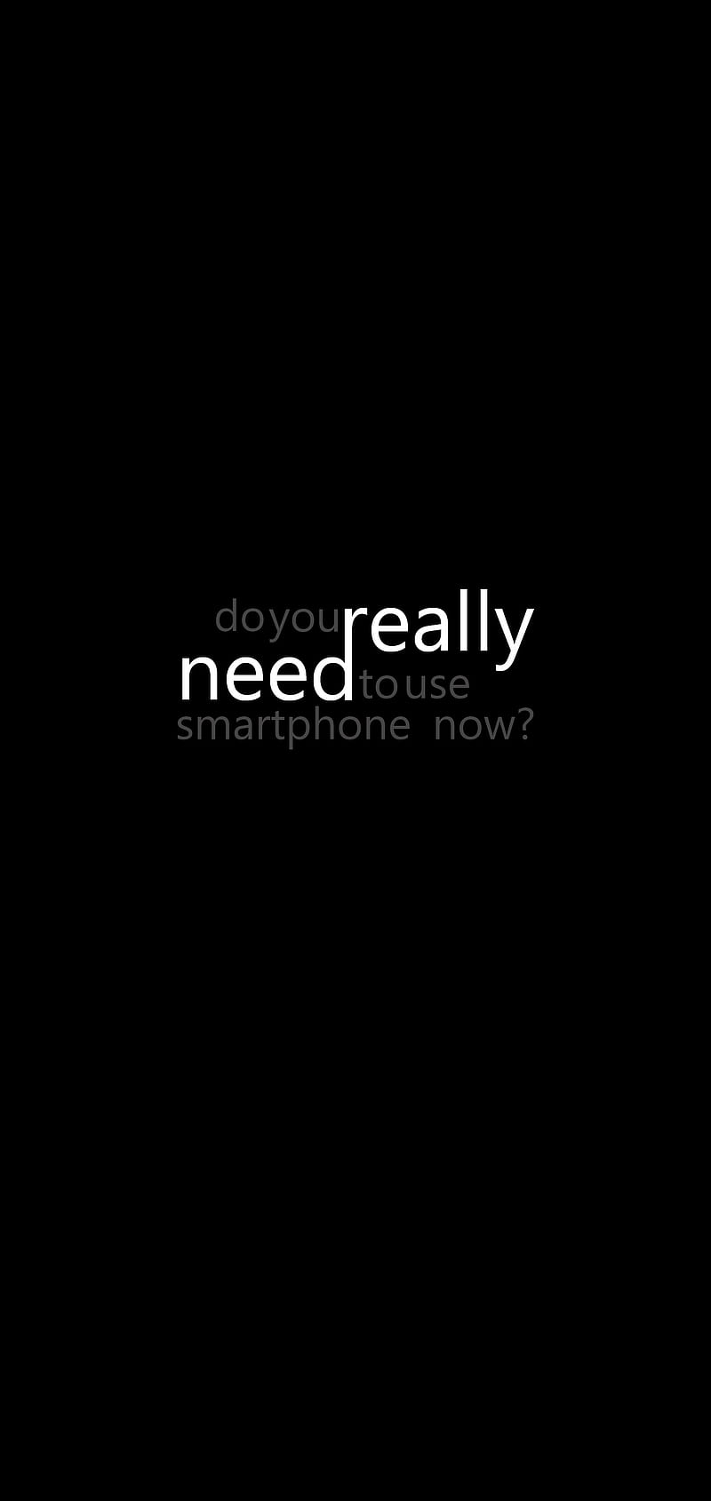 Do you really need, black, development, minimal, motivation, quote, smartphone, HD phone wallpaper