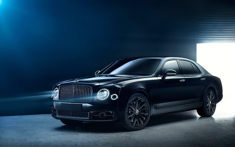 Bentley Mulsanne, Bamford X, Mulliner Speed, 2017 luxury cars, black Bentley, HD wallpaper