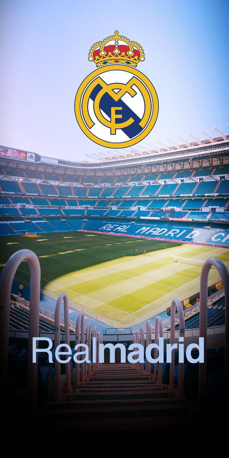Real Madrid Logo, stadium, background, cr7, football, bernabeu, james,  football, HD phone wallpaper | Peakpx