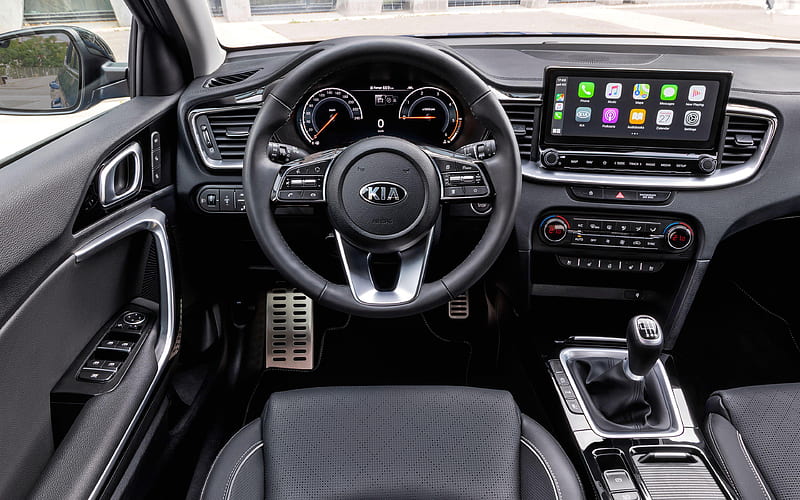 Kia XCeed, interior, 2019 cars, crossovers, Kia XCeed inside, 2019 Kia XCeed, korean cars, Kia, HD wallpaper
