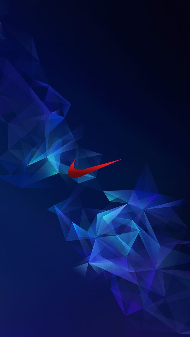Nike Minimal, amazing, art, blue, brands, edge, fade, logo, minimal, nike, red, HD phone wallpaper