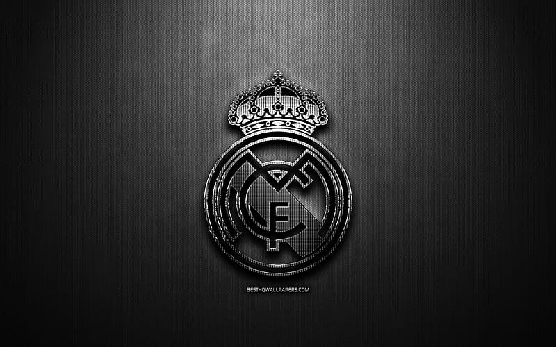 Real Madrid CF, black metal background, La Liga, spanish football club, fan  art, HD wallpaper | Peakpx