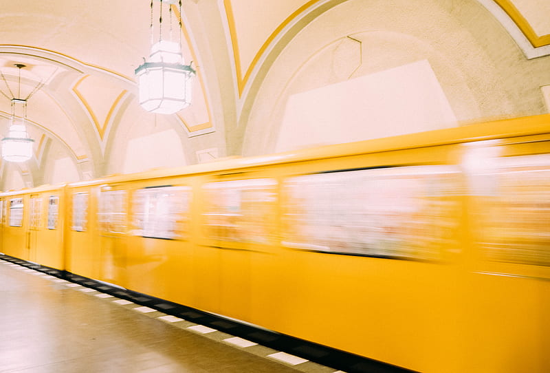 Yellow Train, HD wallpaper