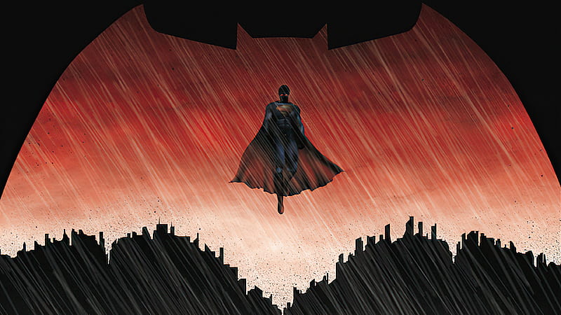 Batman Logo Vs Superman , batman-vs-superman, batman, superheroes, HD wallpaper