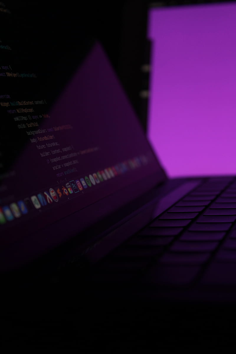 Laptop, keys, code, programming, purple, HD phone wallpaper | Peakpx