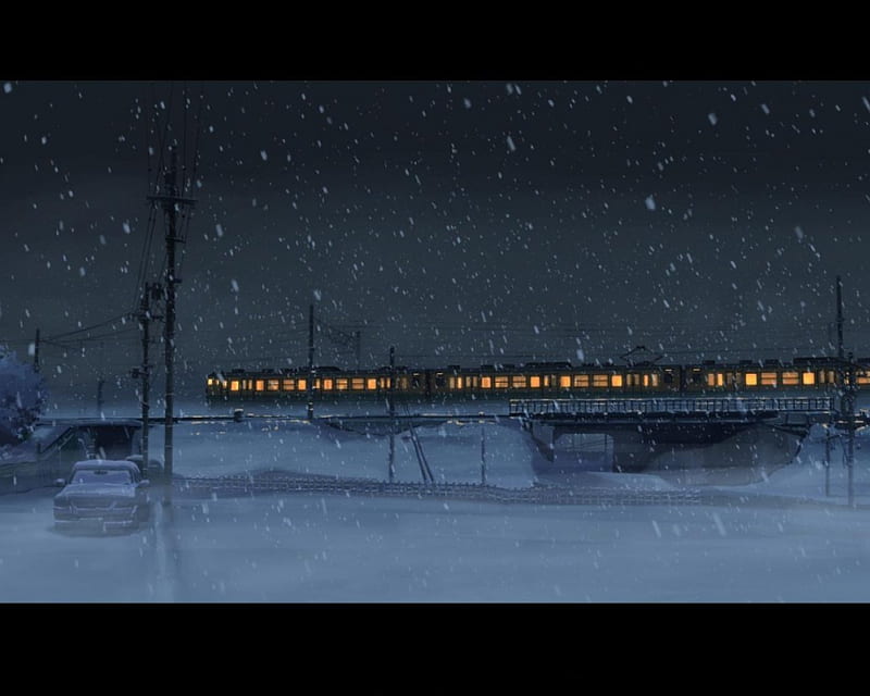 train, 5 centimeters per second, anime, other, HD wallpaper