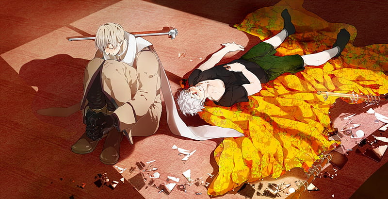 After the fight, russia aph, male, two males, manga, duo, anime, hetalia axis powers, aph, hetalia, prussia aph, HD wallpaper