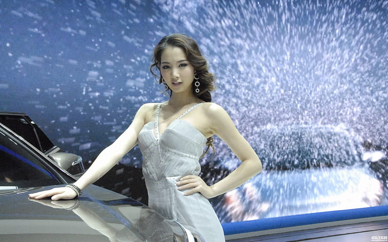 2012 Beijing auto show beautiful models 15, HD wallpaper