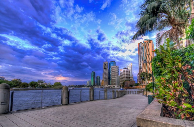 Brisbane, Australia Cityscape - r, australia, architecture, cityscapes, brisbane, HD wallpaper