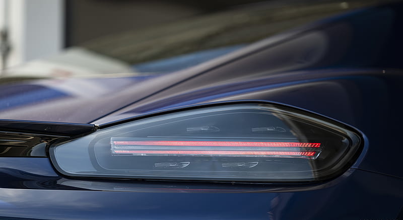 2020 Porsche 718 Cayman GTS 4.0 (Color: Gentian Blue Metallic) - Tail Light , car, HD wallpaper