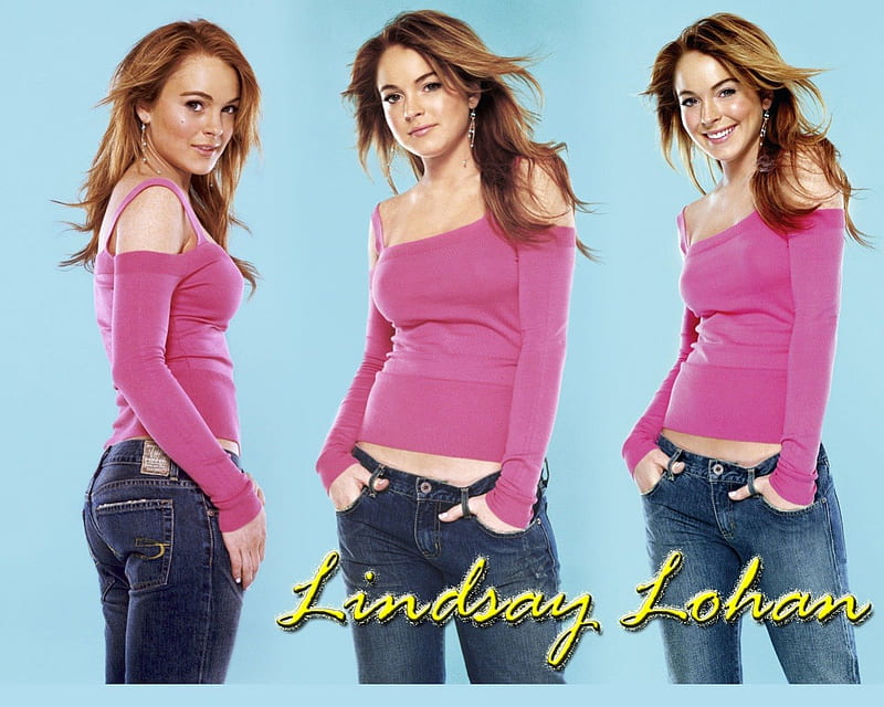 Lindsay Lohan, fun, casual, HD wallpaper