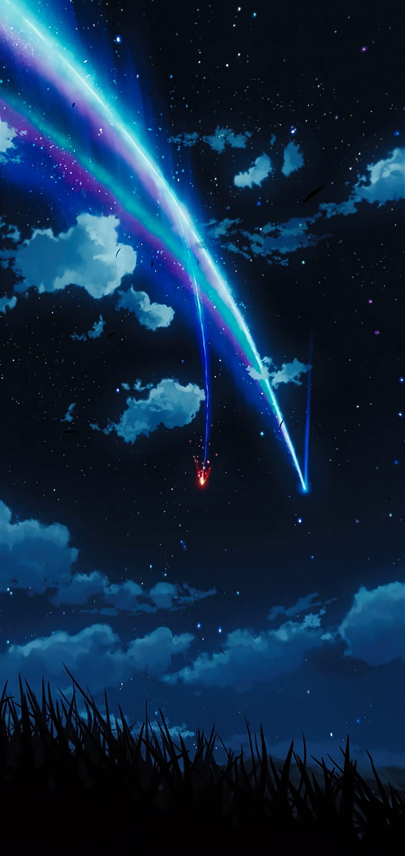 your name, anime, stars, HD phone wallpaper