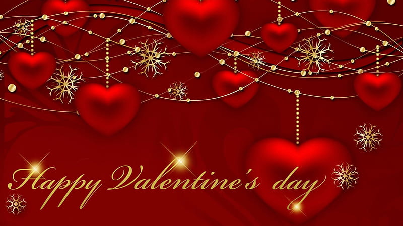 Happy Valentine's day, red, pretty, background, bonito, valentine, nice,  love, HD wallpaper | Peakpx