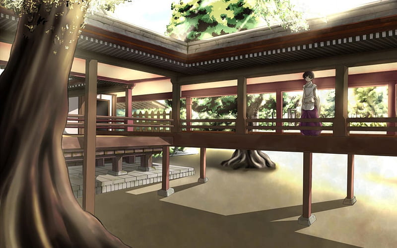 Hetalia, japan, anime, oriental, shrine, temple, garden, HD wallpaper Hetalia, japan, anime, oriental, shrine, temple, garden, HD wallpaper