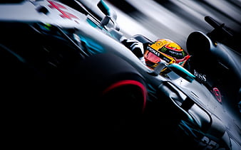 Formula 1, Lewis Hamilton, Mercedes W08, Mercedes AMG, Petronas F1 Team, British Grand Prix, Silverstone, HD wallpaper