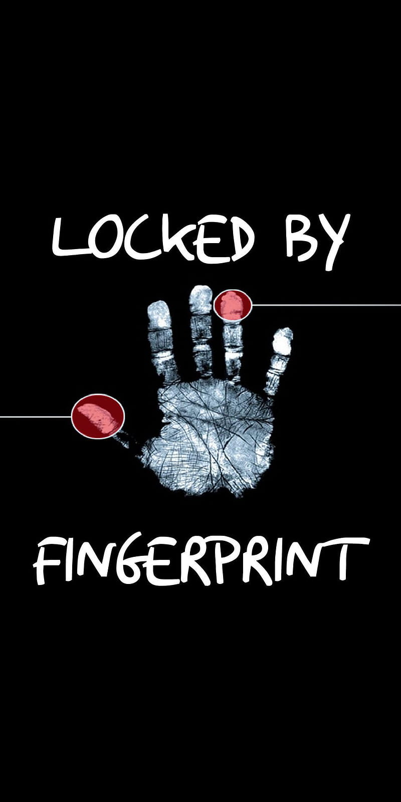 Fingerprint secured, by ahmad xheikh, HD phone wallpaper