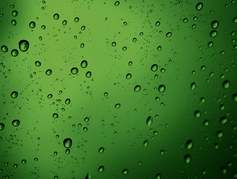 Green Drops, bubble, drops, green, HD wallpaper | Peakpx
