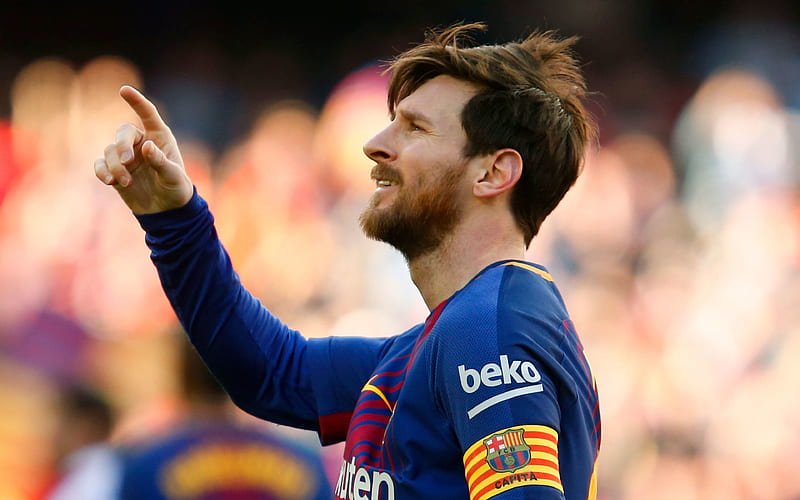 Lionel Messi, match, blur, FCB, football stars, FC Barcelona, La Liga, Spain, Barca, Messi, Barcelona, Leo Messi, HD wallpaper