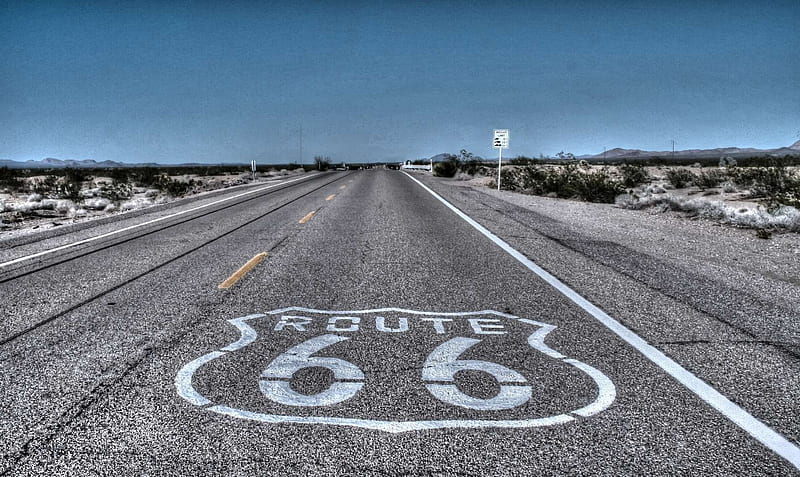 Route 66, Arizona, US, desert, route 66, r, road, street, HD wallpaper