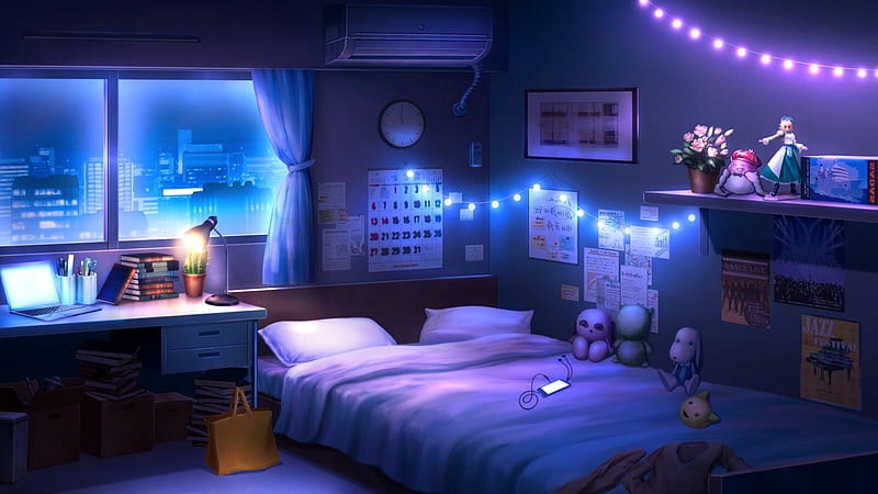 Chill Room- 2D Background Game Anime Artwork 18vzW8 In 2022. Chill Room,  Dream Rooms, HD wallpaper | Peakpx